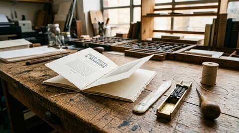 Hand-Sewn Printmaking and Letterpress Workbench