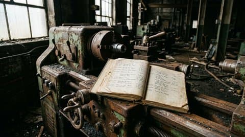 Industrial lathe and historic production archive