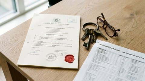Judicial Bankruptcy Decree and Keys