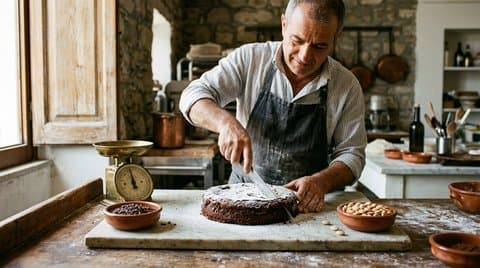 The Geometry of Torta Caprese: Almond Lipid Mechanics, Cocoa Crystallization, and the Master Recipe of Flourless Mediterranean Baking